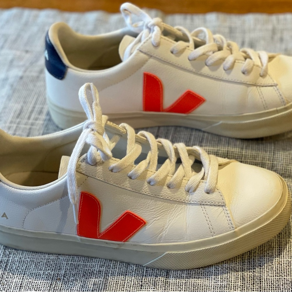 Veja Campo Women’s Sneakers White Orange Size 9